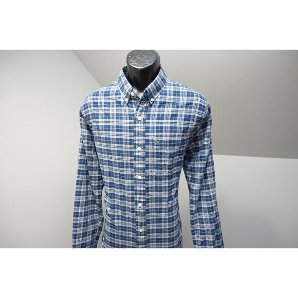 Abercrombie & Fitch Plaid Dress Shirt Muscle Fit Button Up Casual Mens Size XL - Picture 3 of 8
